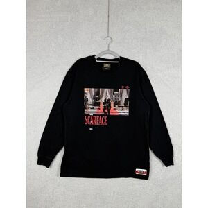 Scarface x‎ Shoe Palace Tony Montana Mens Long Sleeve Shirt Streetwear Size XL